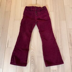 GAP Kids Corduroy Flared Pants in Deep Burgundy